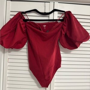 Express Scarlet Body Contour Top
